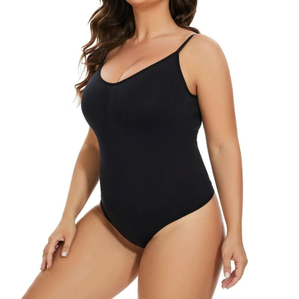 Shapewear Black Lycra strappy bikini girdle NEW